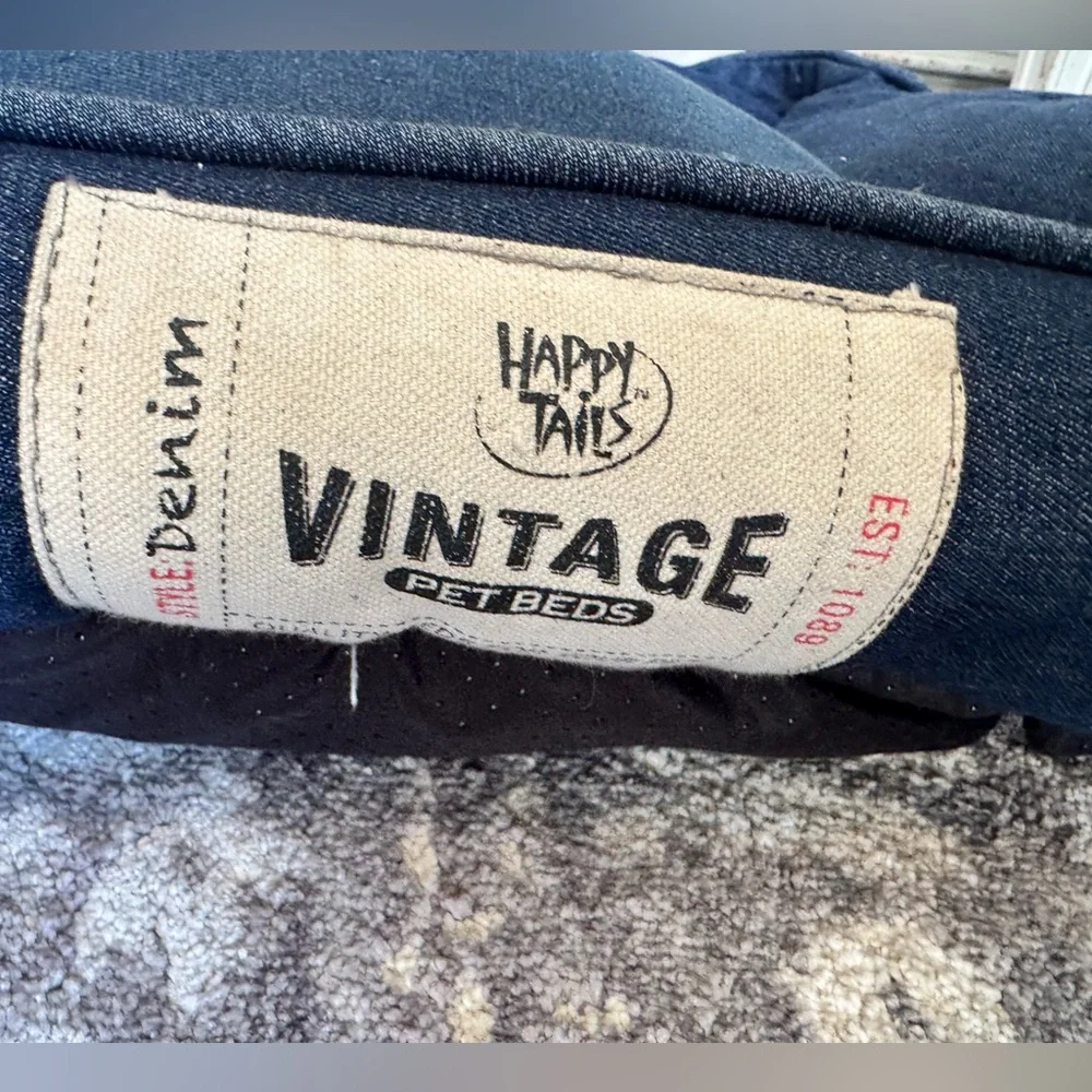 Happy Tails Denim Blue Pet Bed
